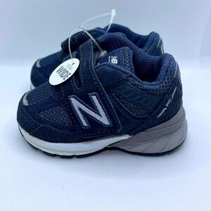 New Balance 990v5 Navy Blue Infants Toddler Sneakers IV990NV5 X-Wide Size 2
